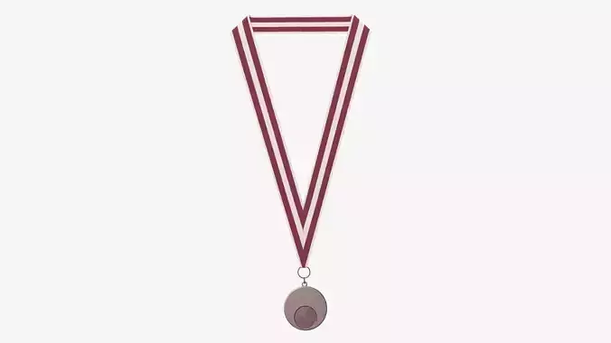 Sports medal trophy mockup 05 3D model