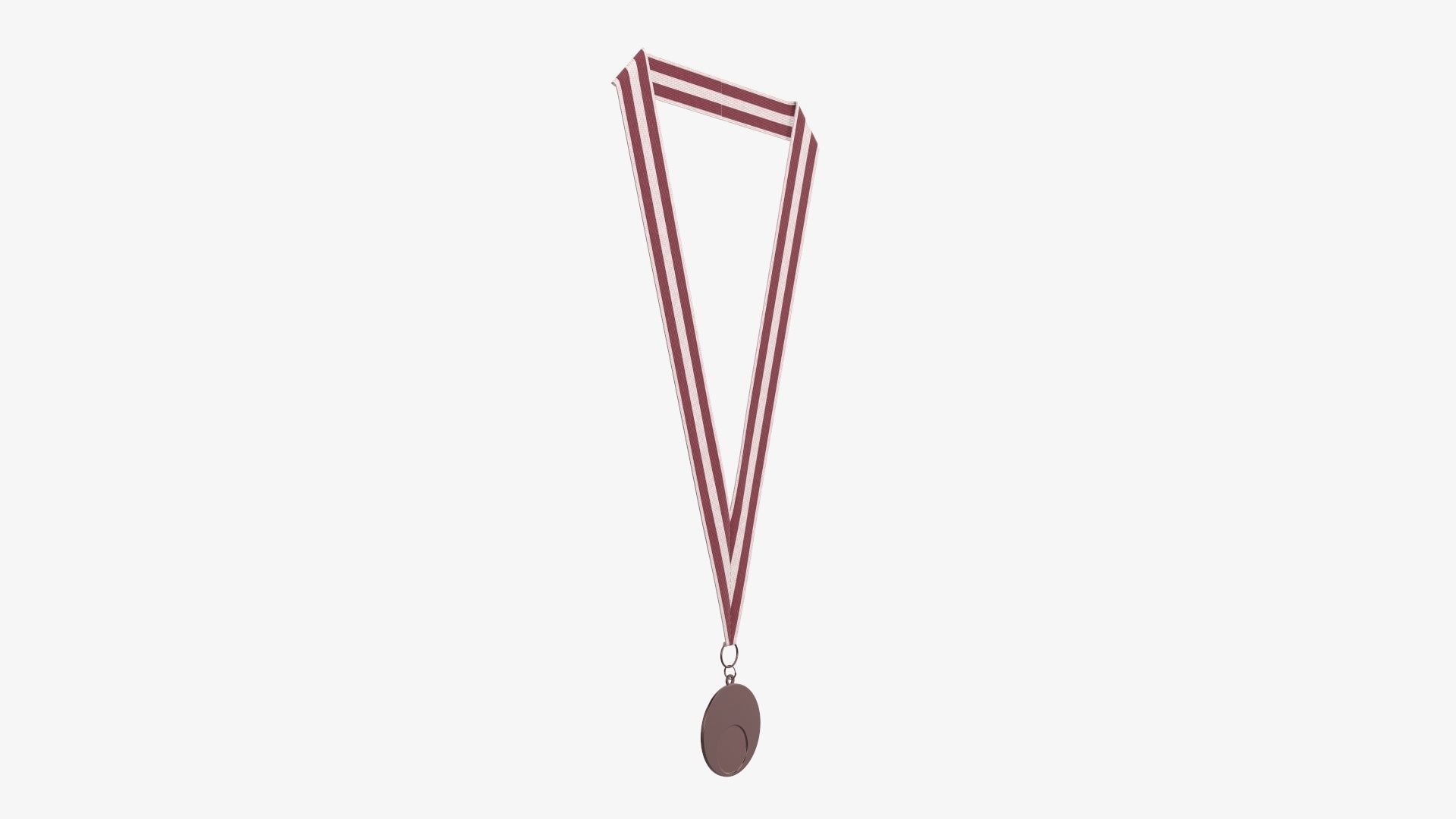 Sports medal trophy mockup 05 3D model_1