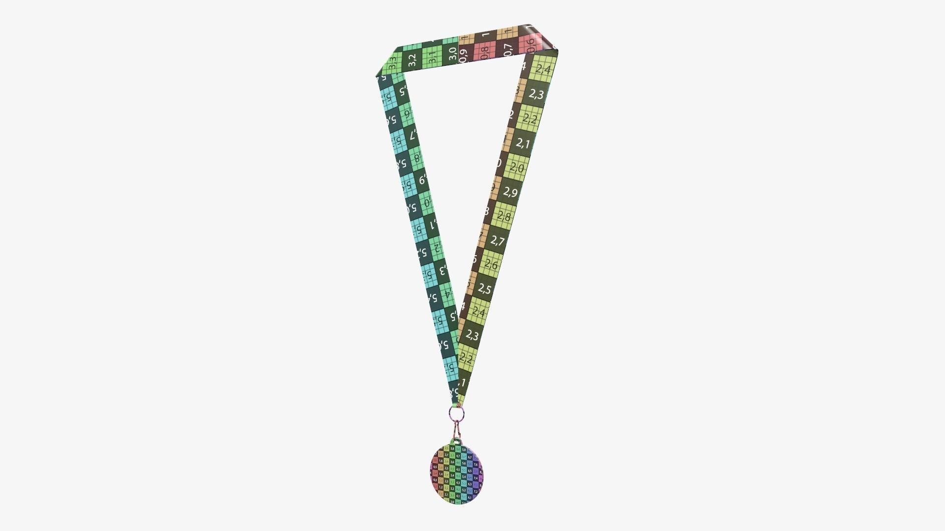 Sports medal trophy mockup 07 3D model_14