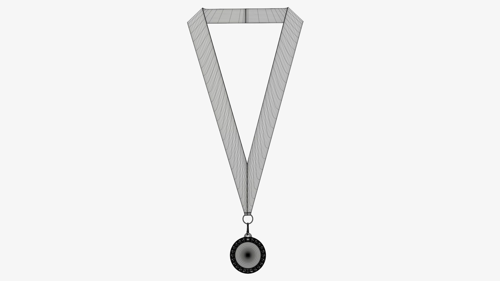 Sports medal trophy mockup 07 3D model_6