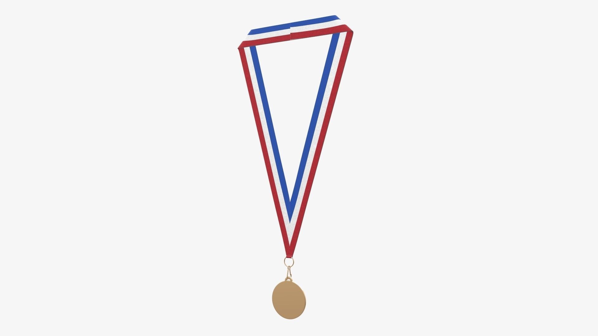 Sports medal trophy mockup 07 3D model_2
