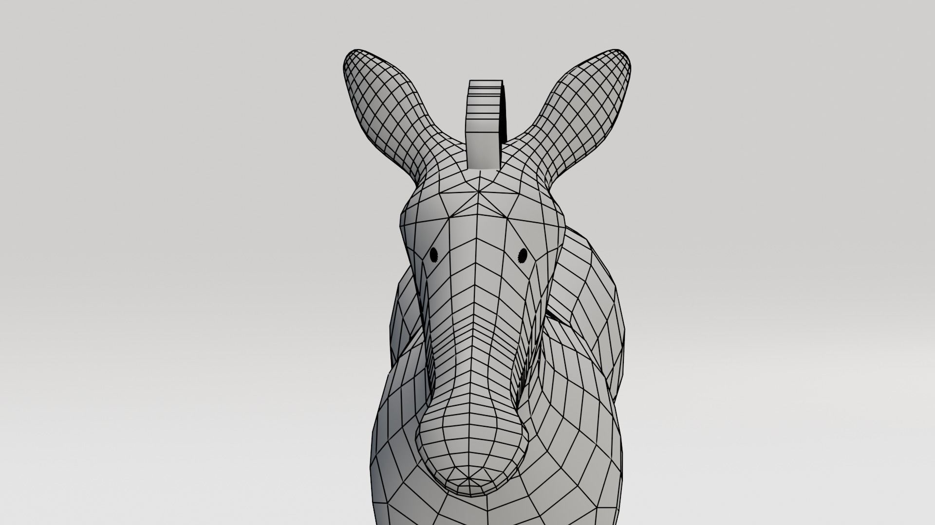 Low-Poly Zebra Low-poly 3D model_6