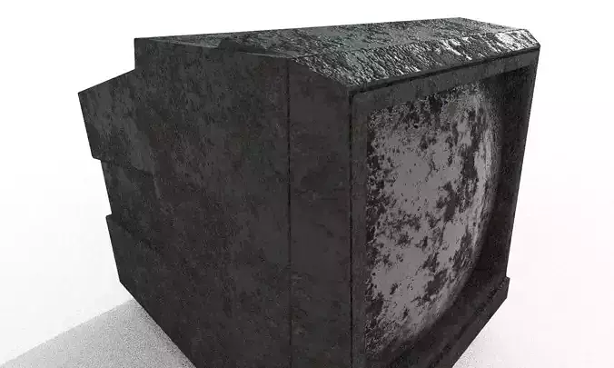 Old Classic Rusty Dirty TV model