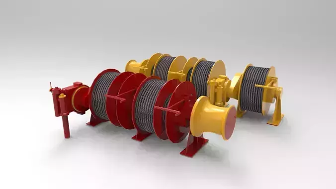 Winch ship 3D model