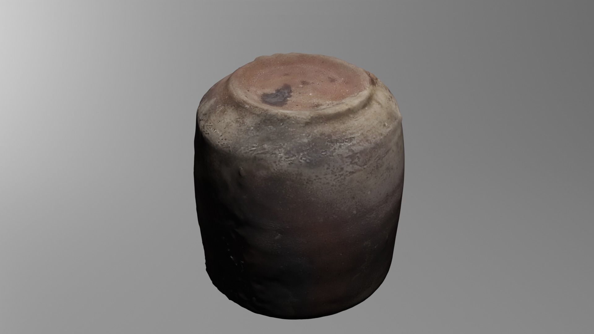 old japanese clay cup 3D model_1