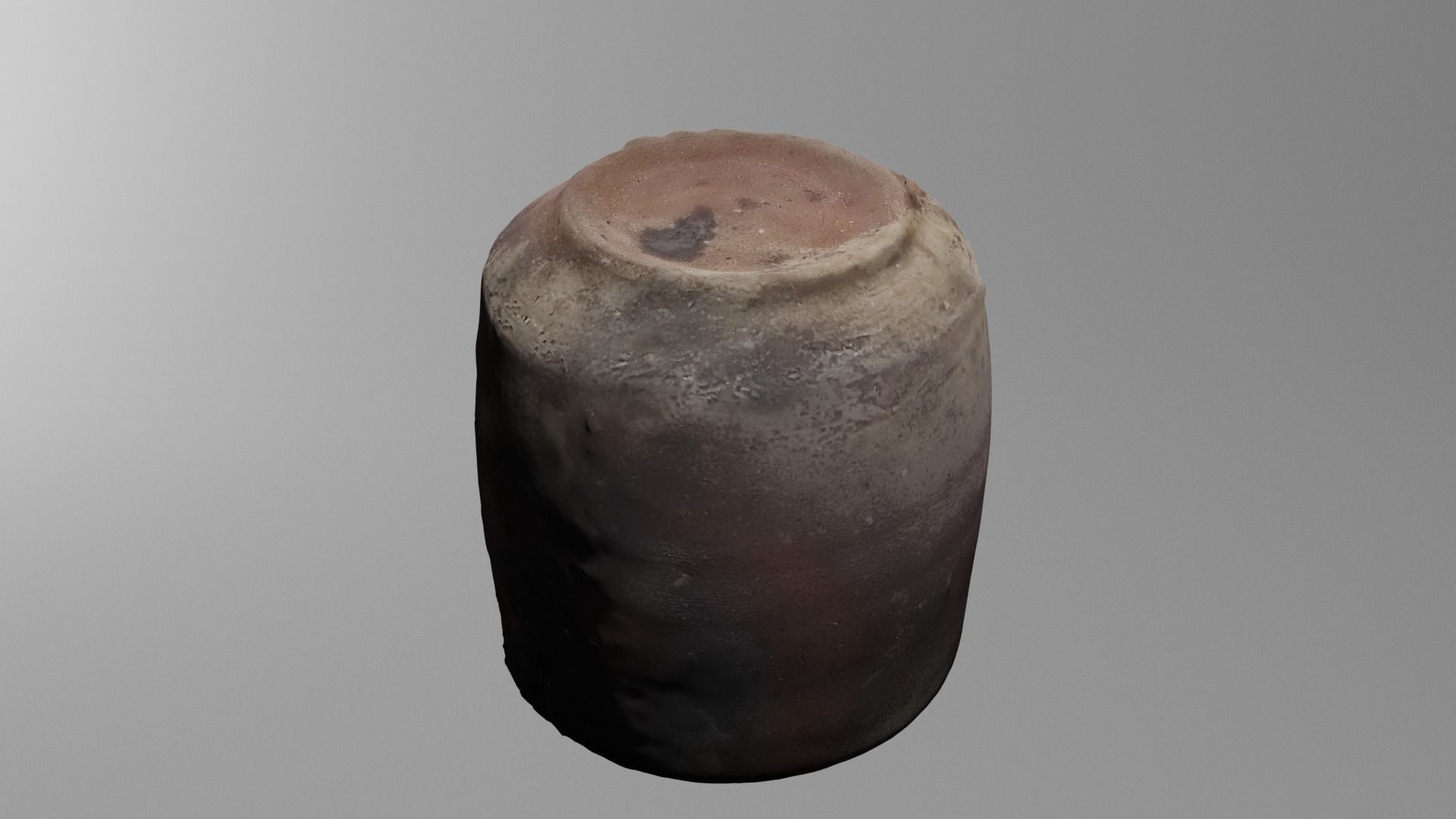 old japanese clay cup 3D model_2
