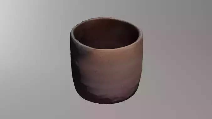 old japanese clay cup