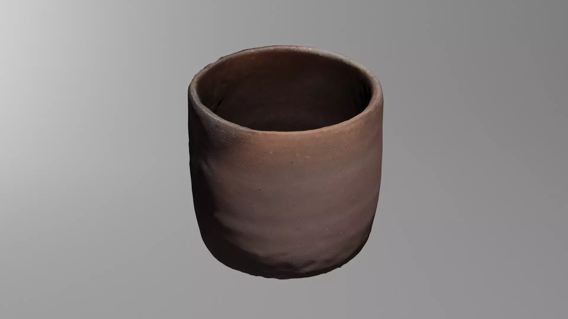 old japanese clay cup 3D model_0