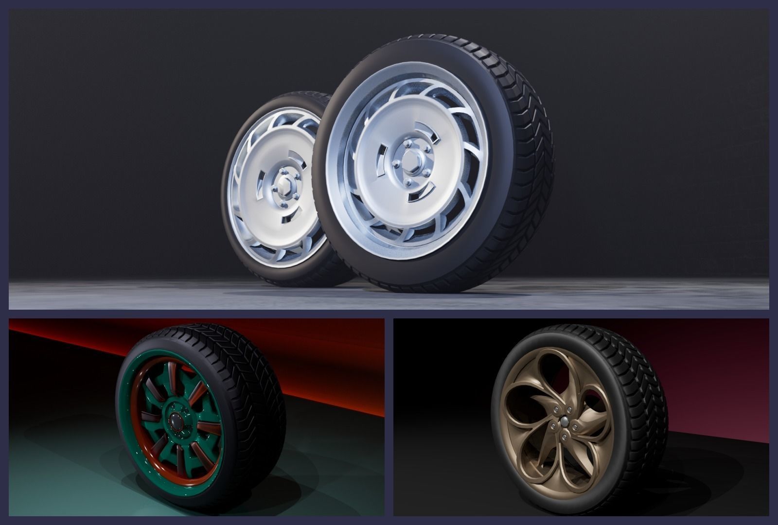 C wheel set 2020 3D Model Collection_3