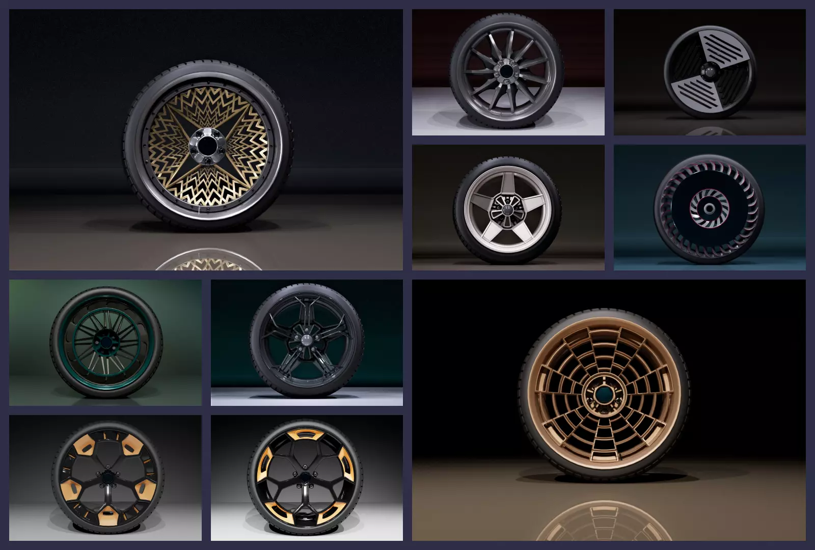 C wheel set 2020 3D Model Collection_0