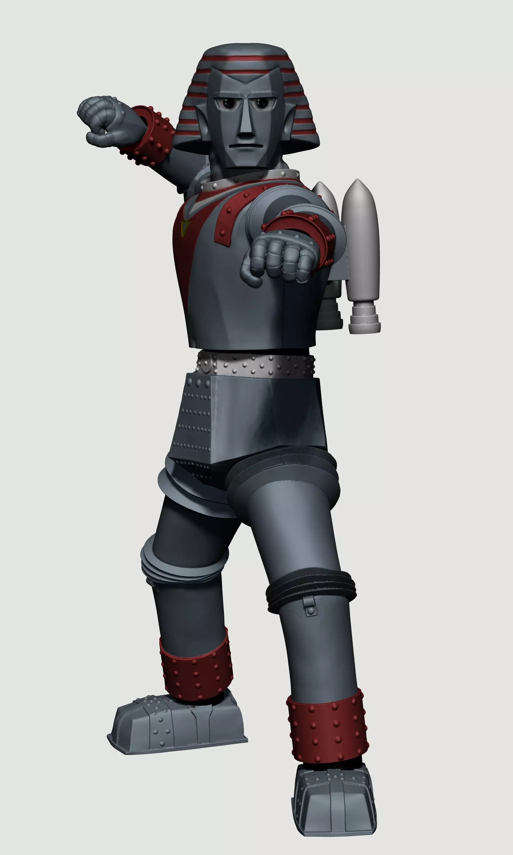 GIANT ROBOT PUNCHING 3D model_0