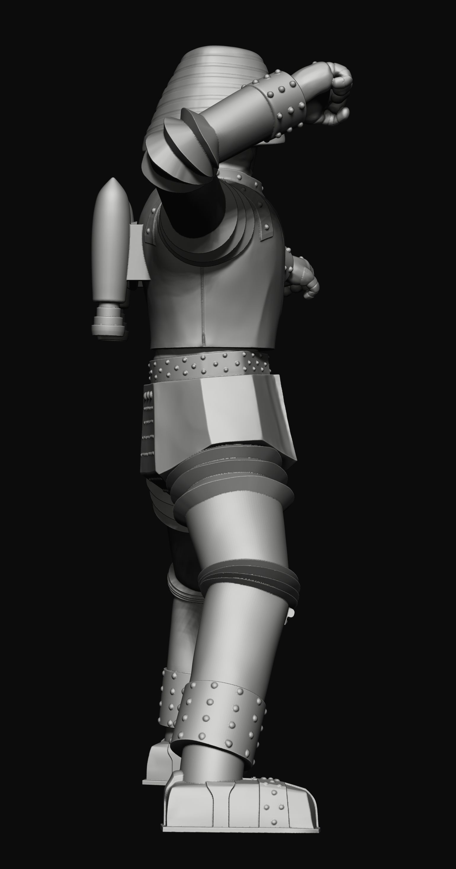 GIANT ROBOT PUNCHING 3D model_2