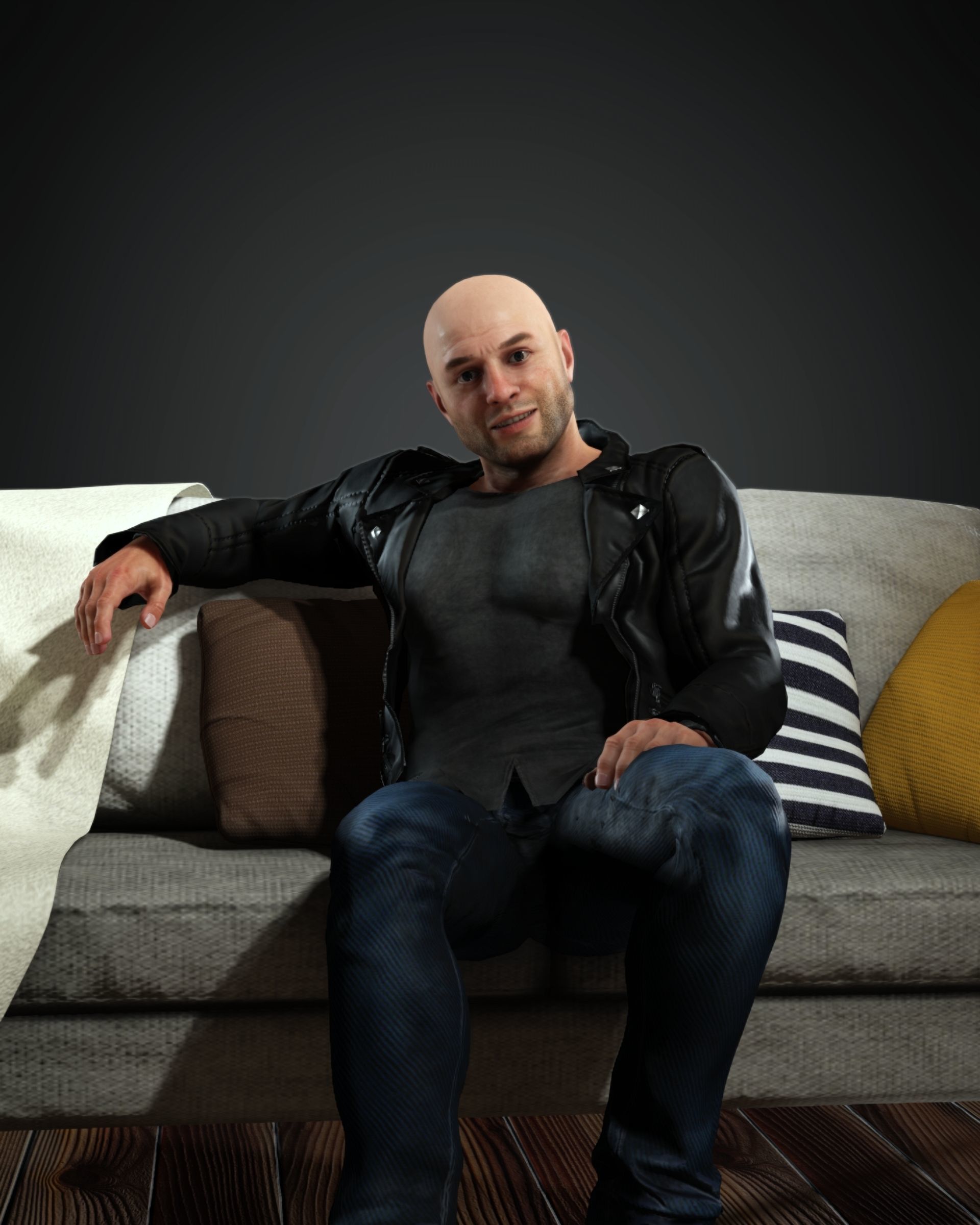 Joe Rogan  3D model_1