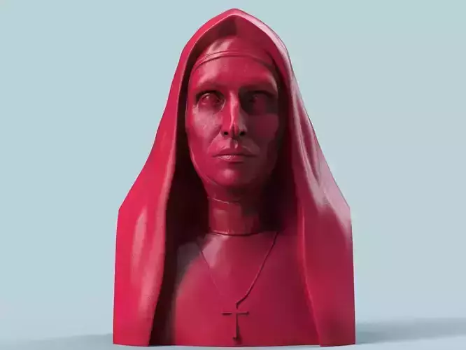 The Nun Bust 3D print model