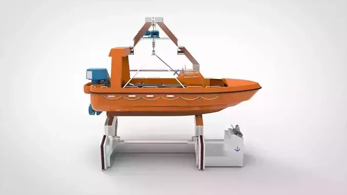Rescue boat  3D model