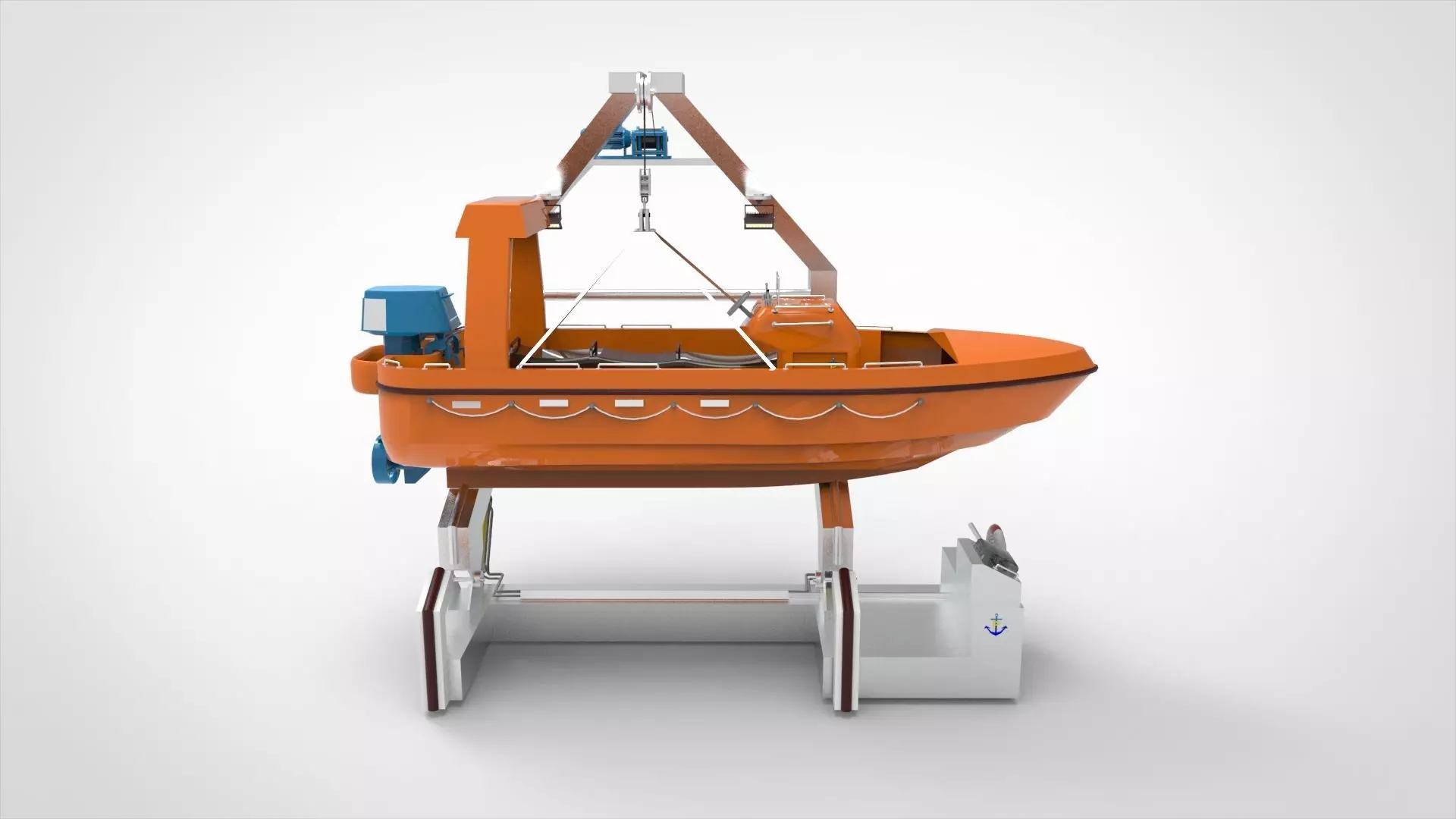 Rescue boat  3D model_0