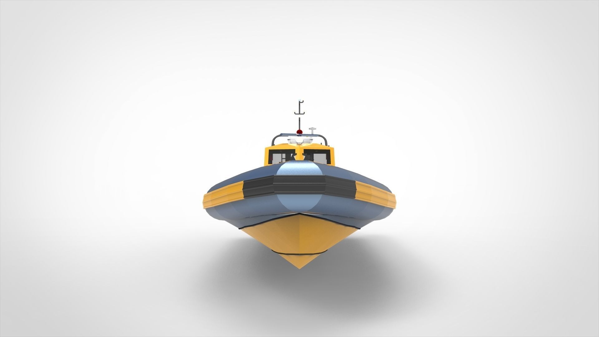 Police Boat 3D model_3