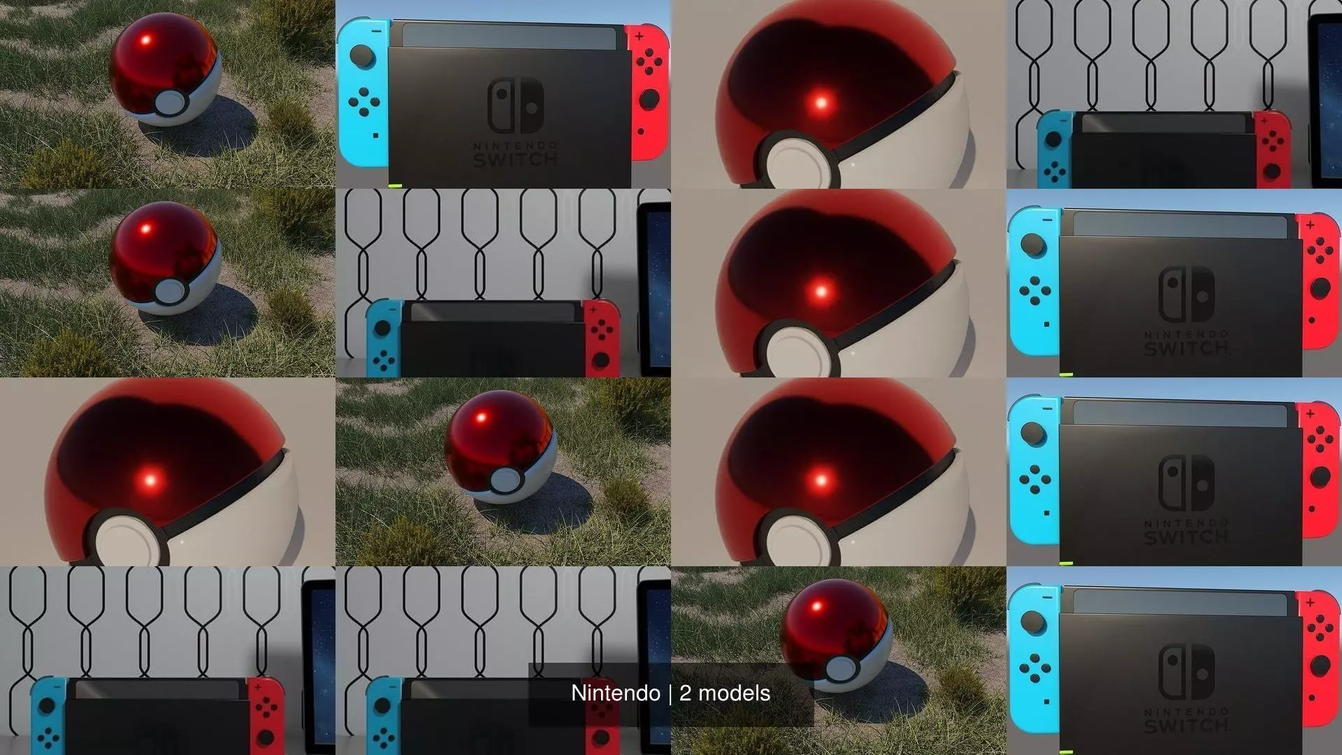 Nintendo switch 3D Model Collection_1