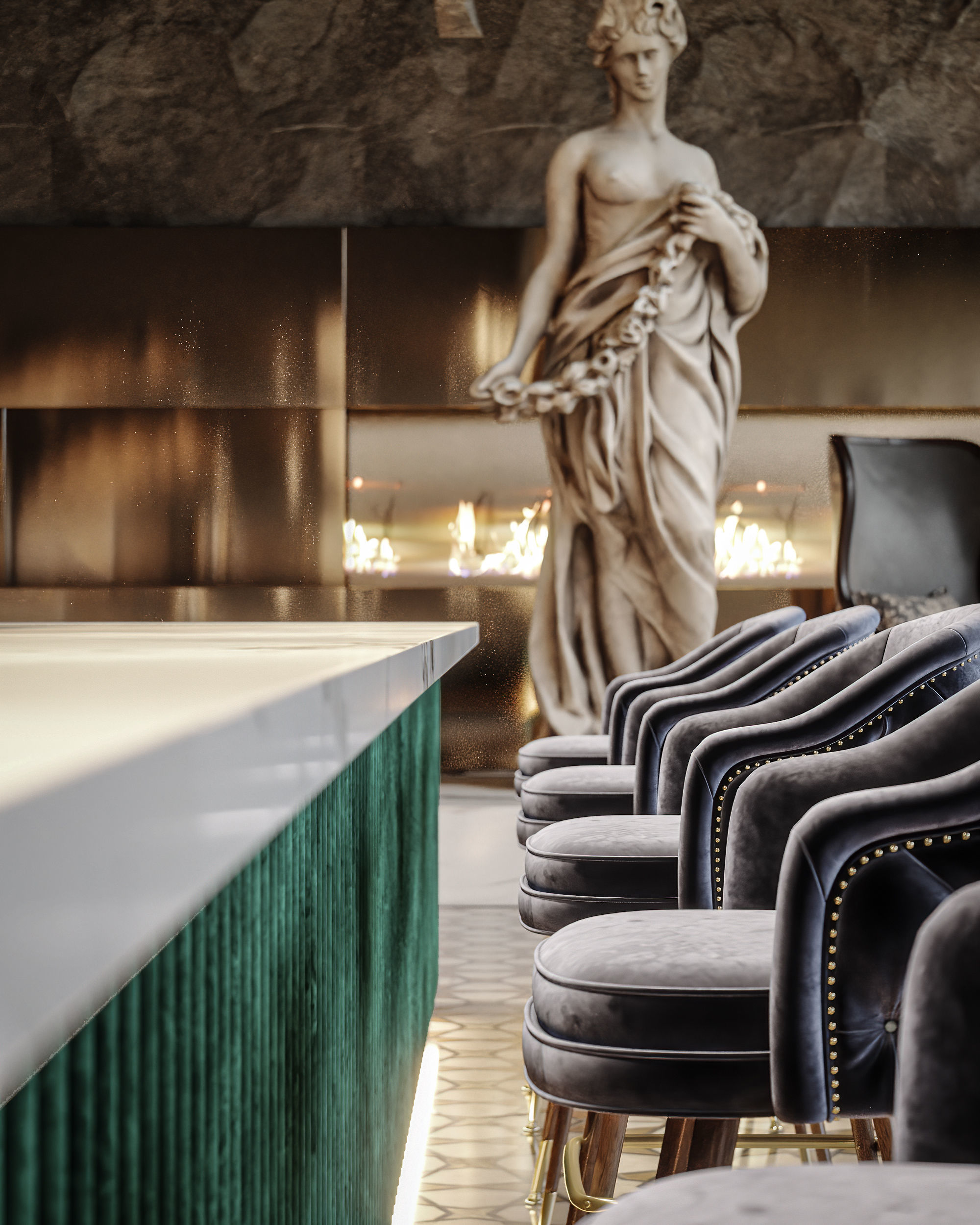 Luxury Restaurant Scene 3D model 3D model_19