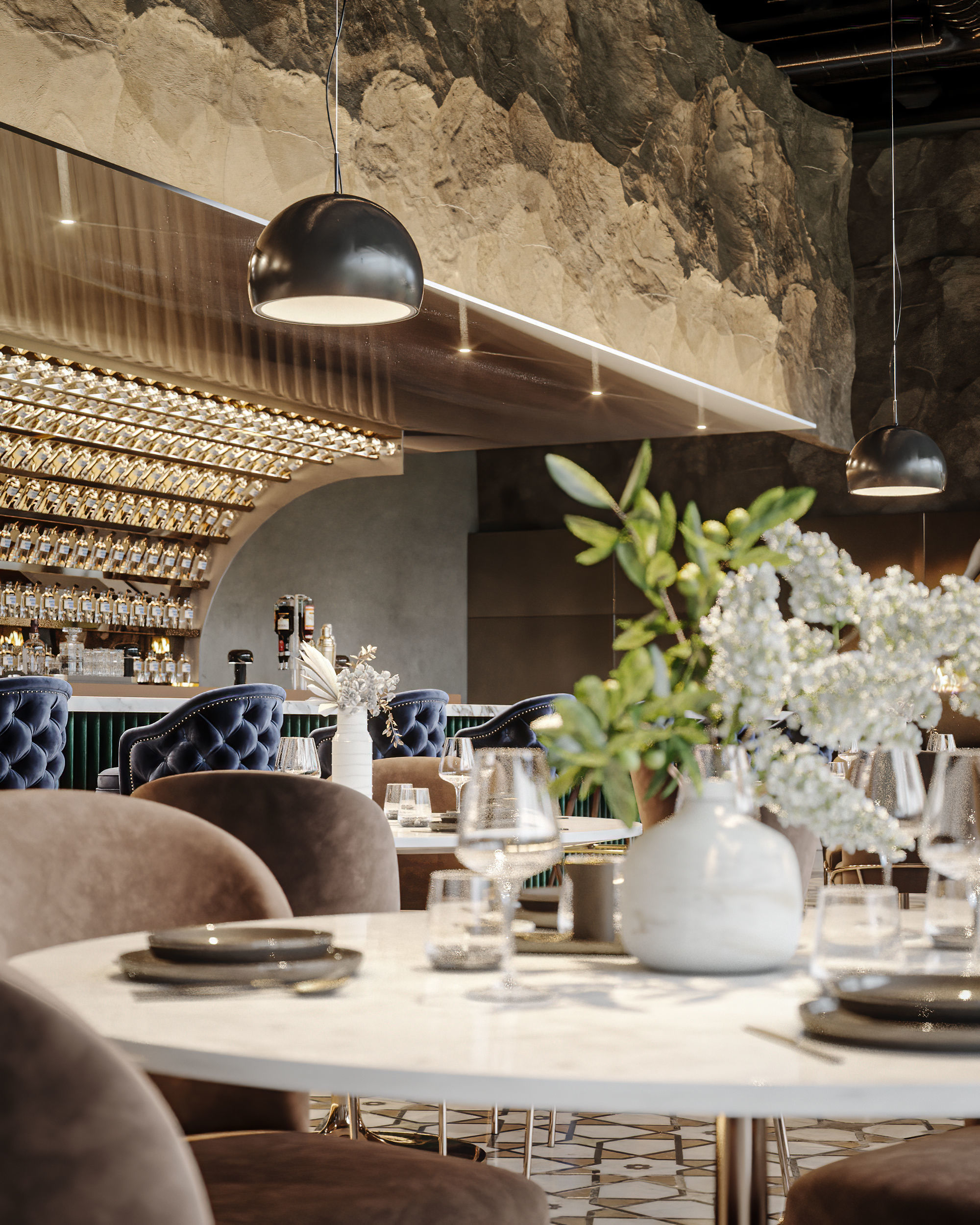 Luxury Restaurant Scene 3D model 3D model_6