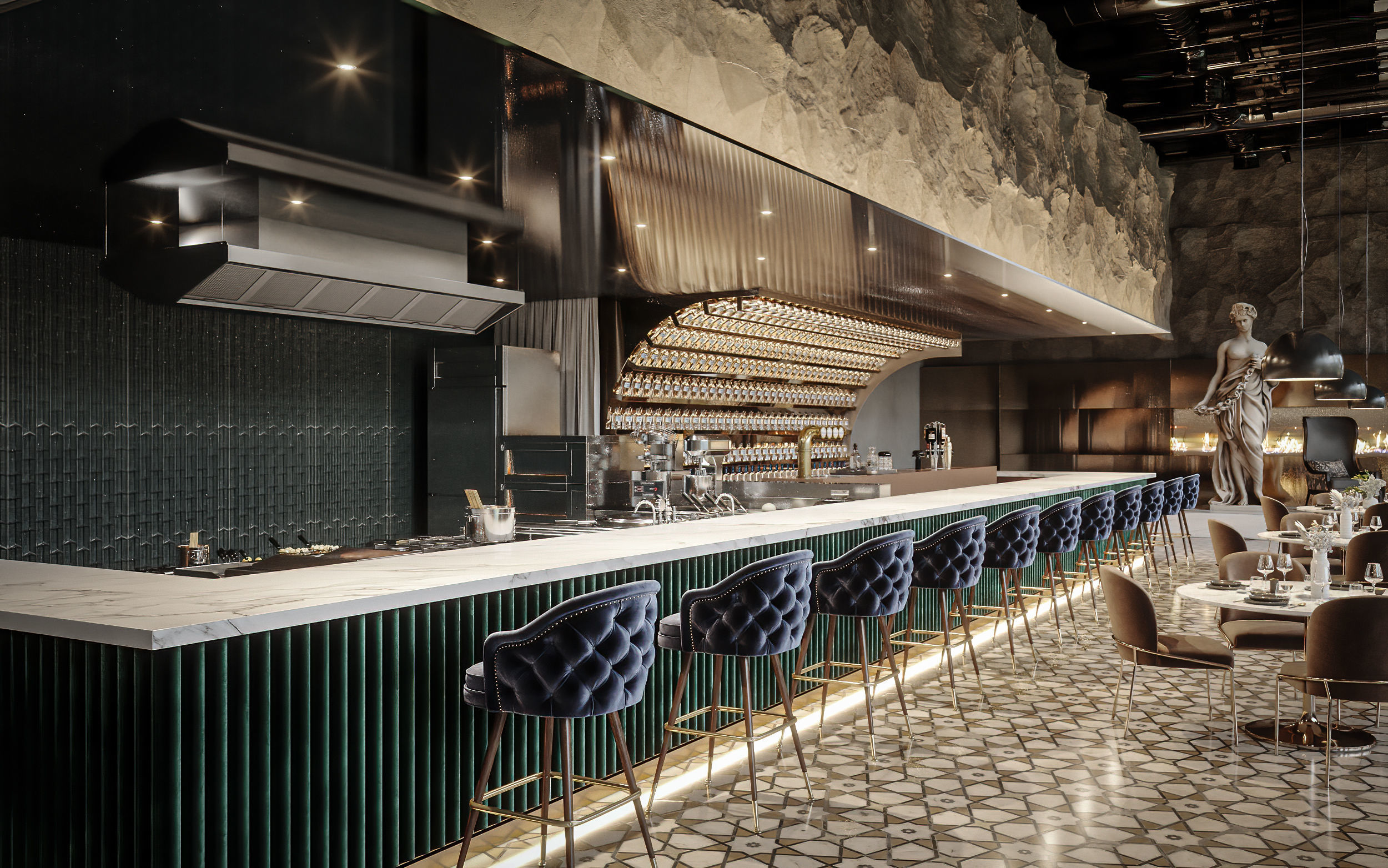 Luxury Restaurant Scene 3D model 3D model_13