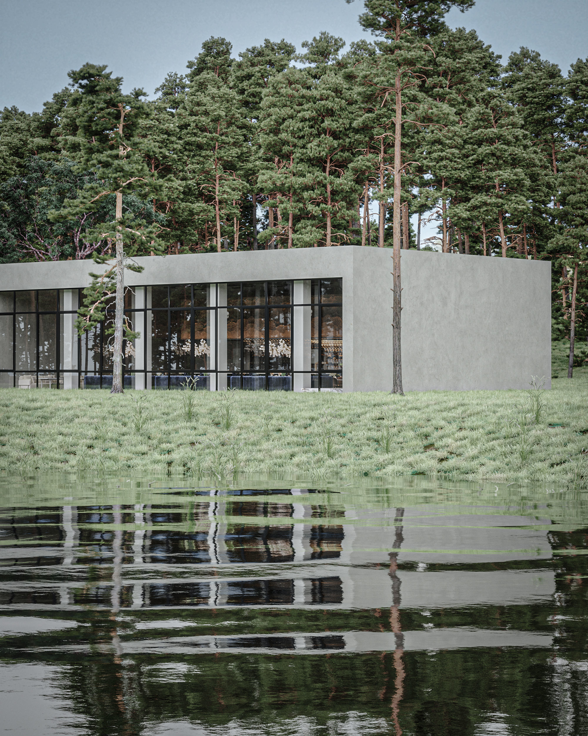 Luxury Restaurant Scene 3D model 3D model_22