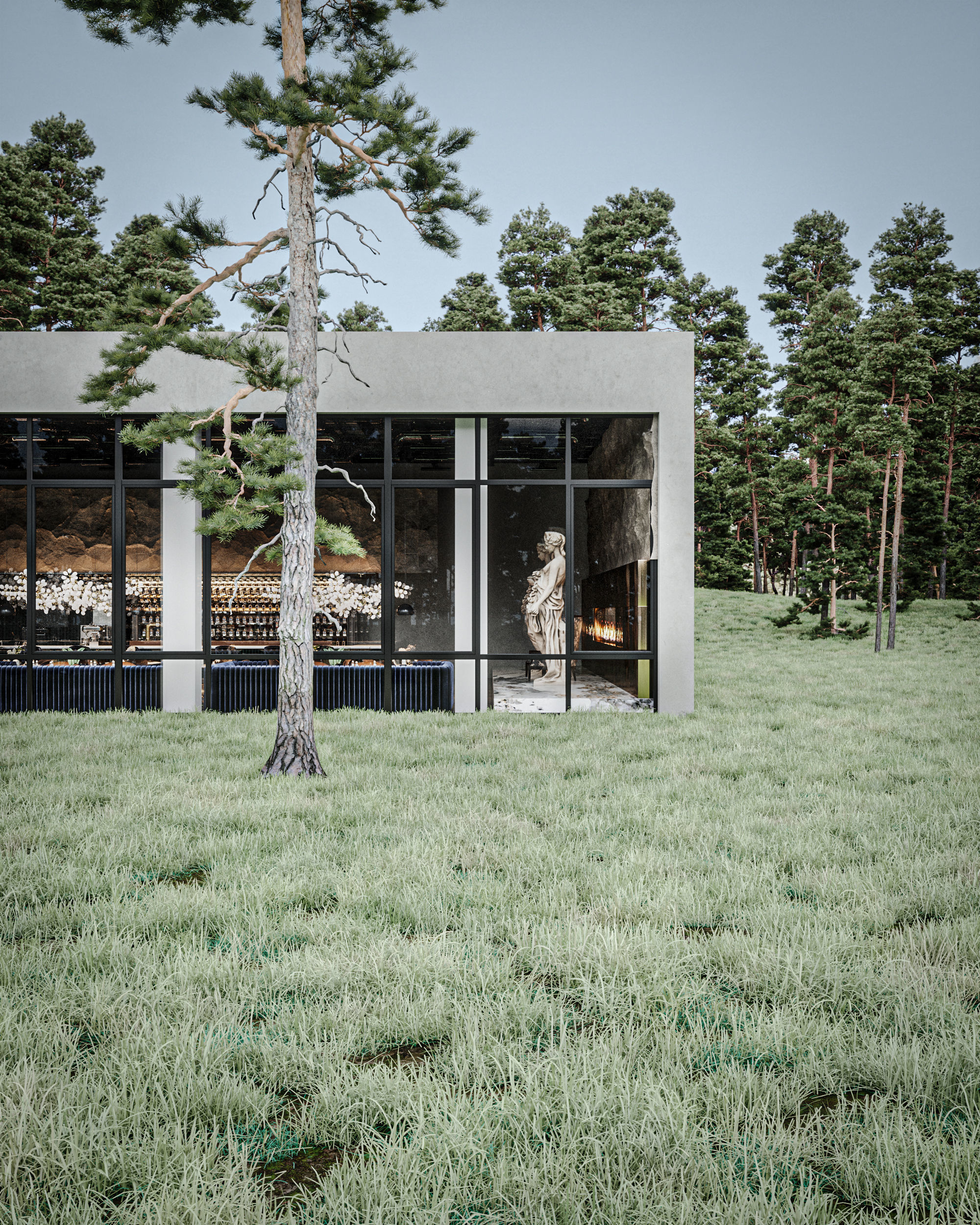 Luxury Restaurant Scene 3D model 3D model_4