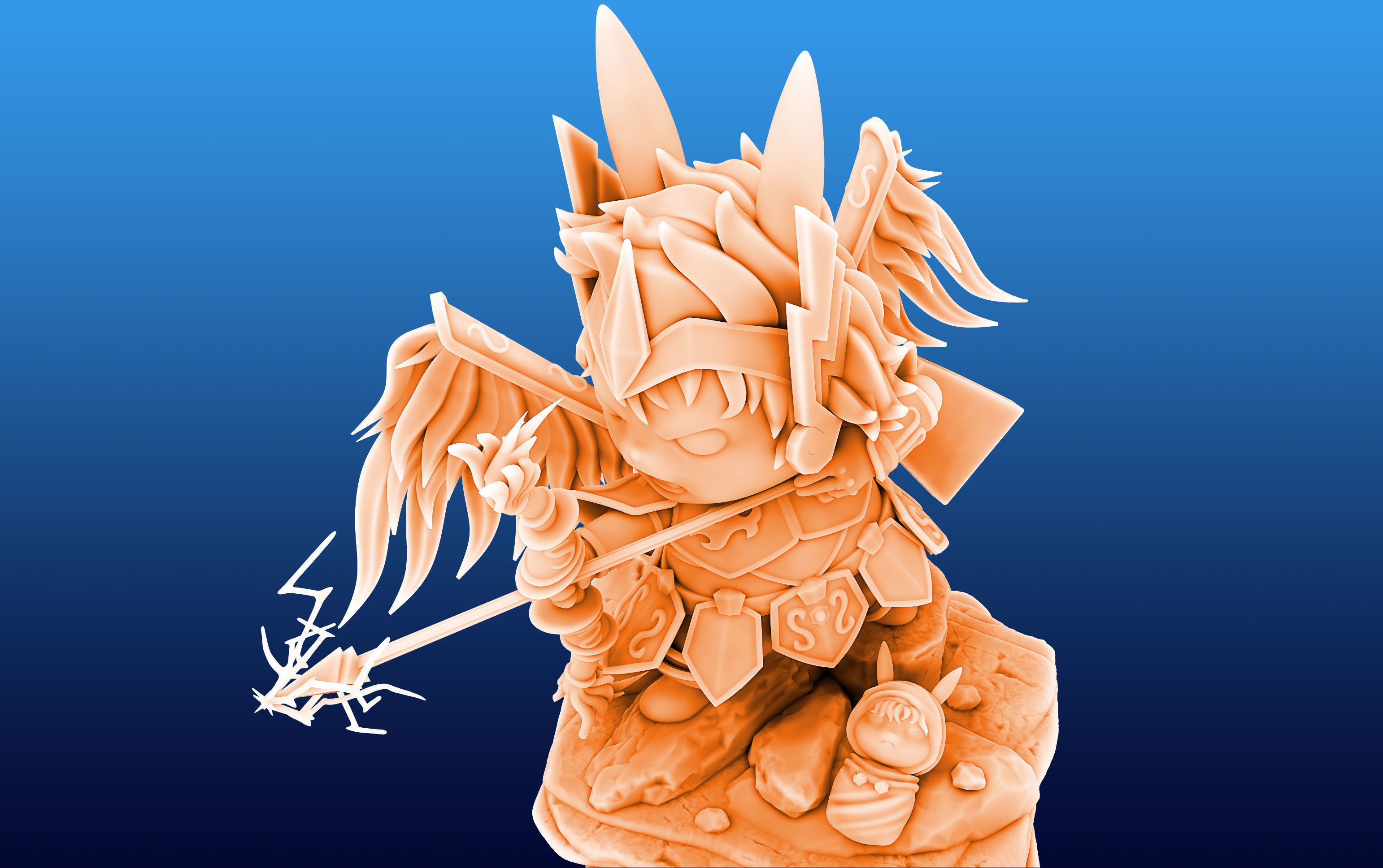 Pikachu Knight of the Zodiac Aiolos Cosplay 3D print model_6