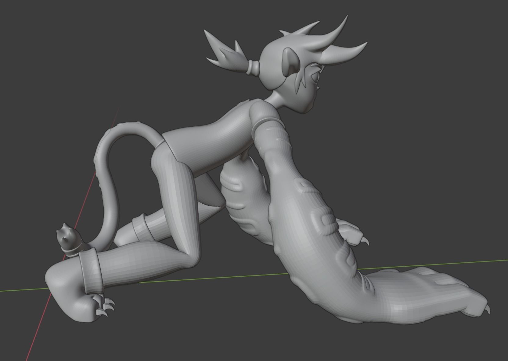 Kipo with all Jaguar traits 3D print model_6