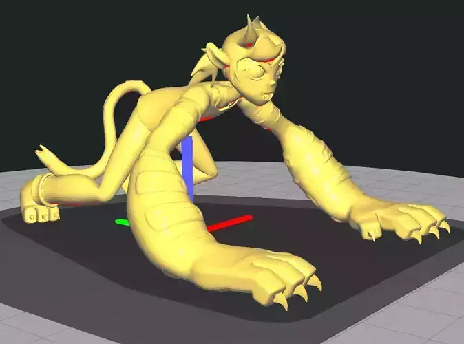 Kipo with all Jaguar traits 3D print model Kipo with all Jaguar traits 3D print model