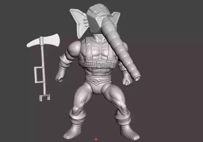 SNOUT SPOUT MOTU VINTAGE ACTION FIGURE COMPLETE 3D print model