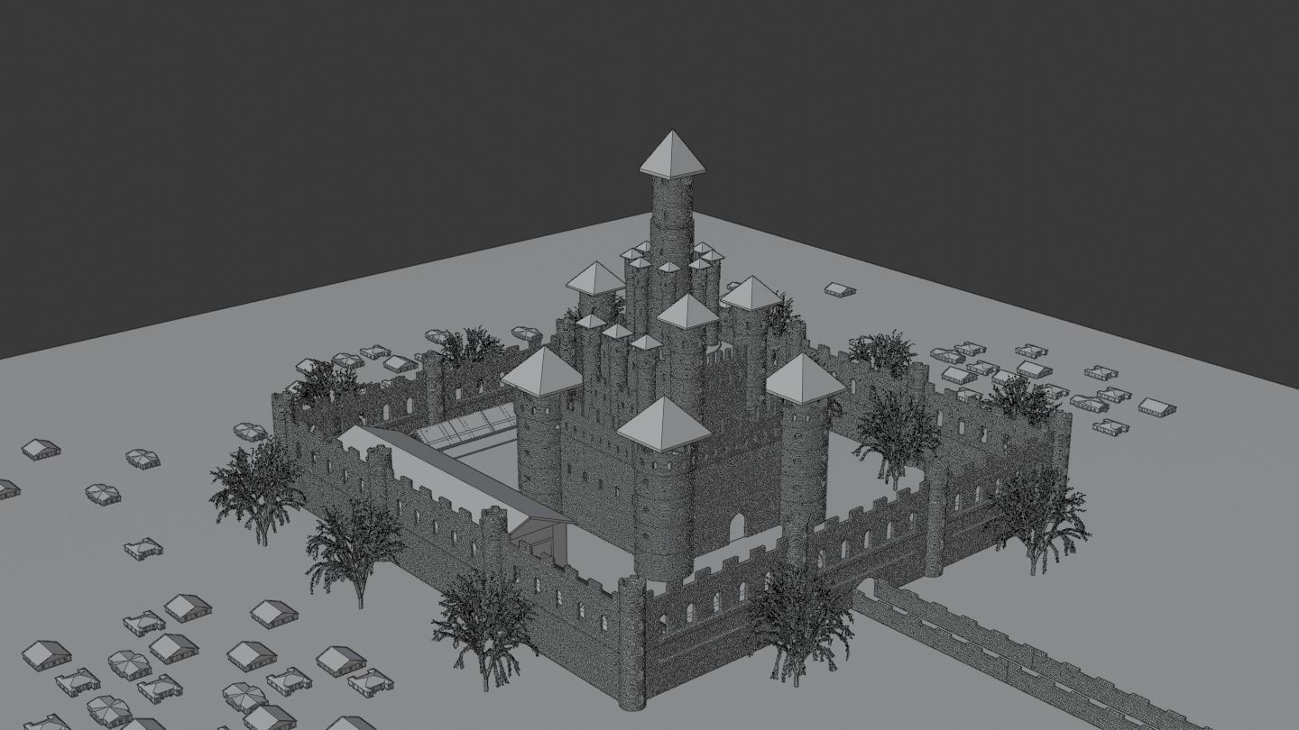 Castle Medieval 3D model_20