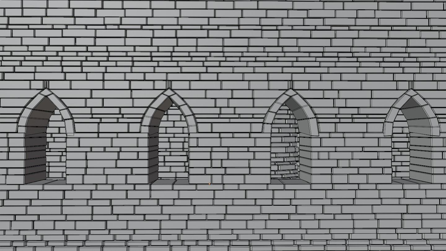 Castle Medieval 3D model_6