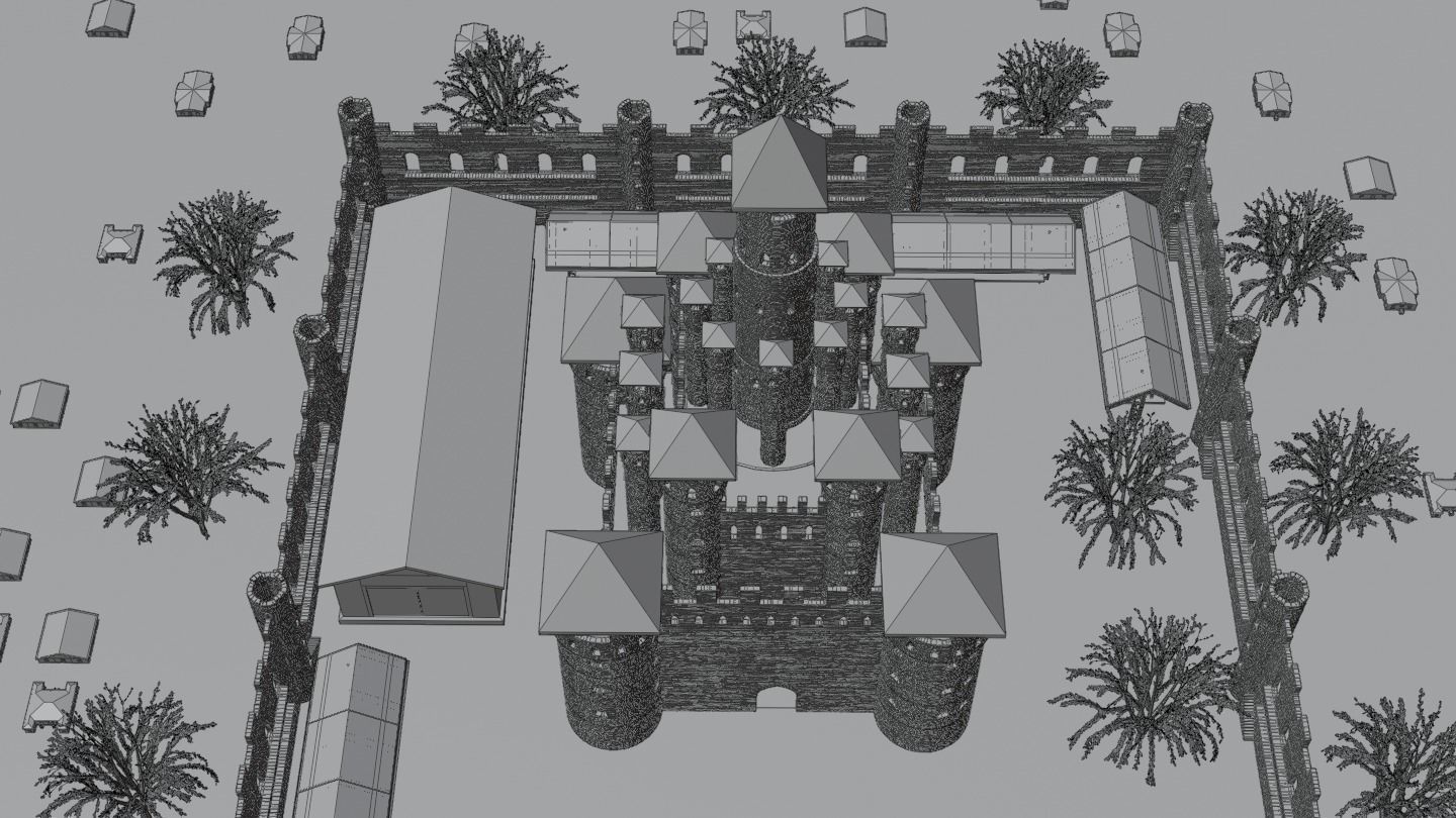 Castle Medieval 3D model_21