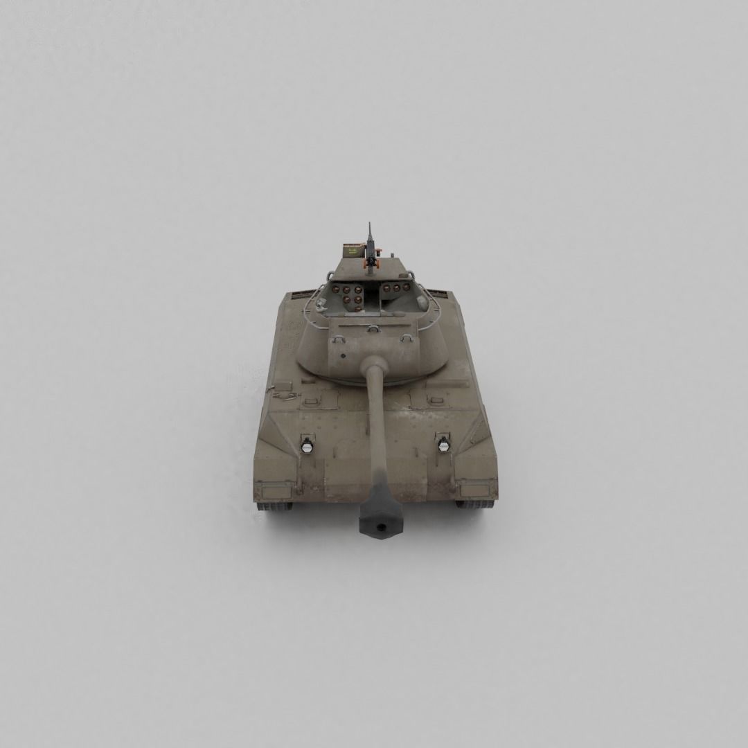 Super Hellcat Tank Destroyer Low-poly 3D model_22
