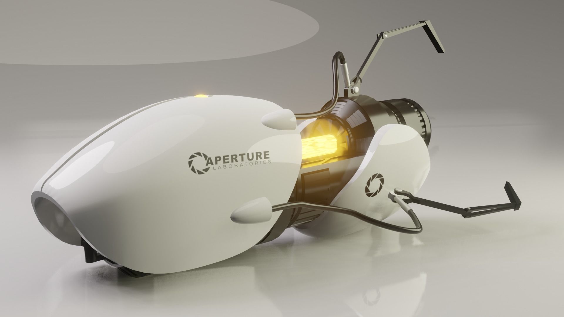 Portal Gun 3D model_4