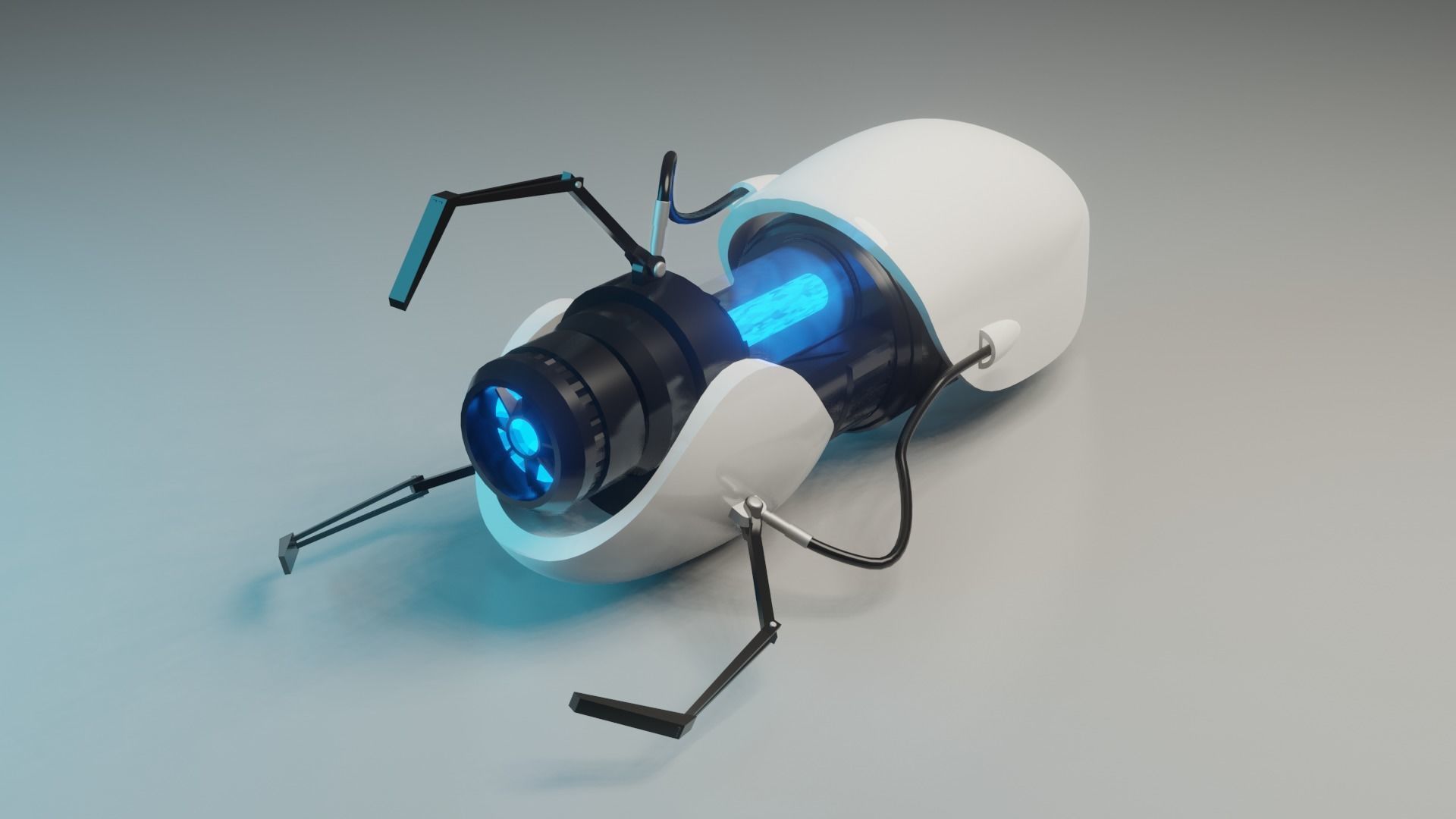 Portal Gun 3D model_2