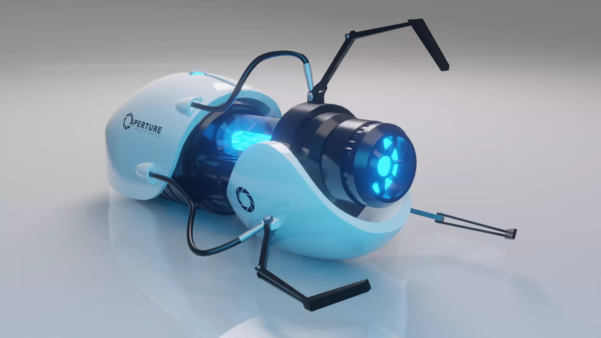 Portal Gun 3D model_0