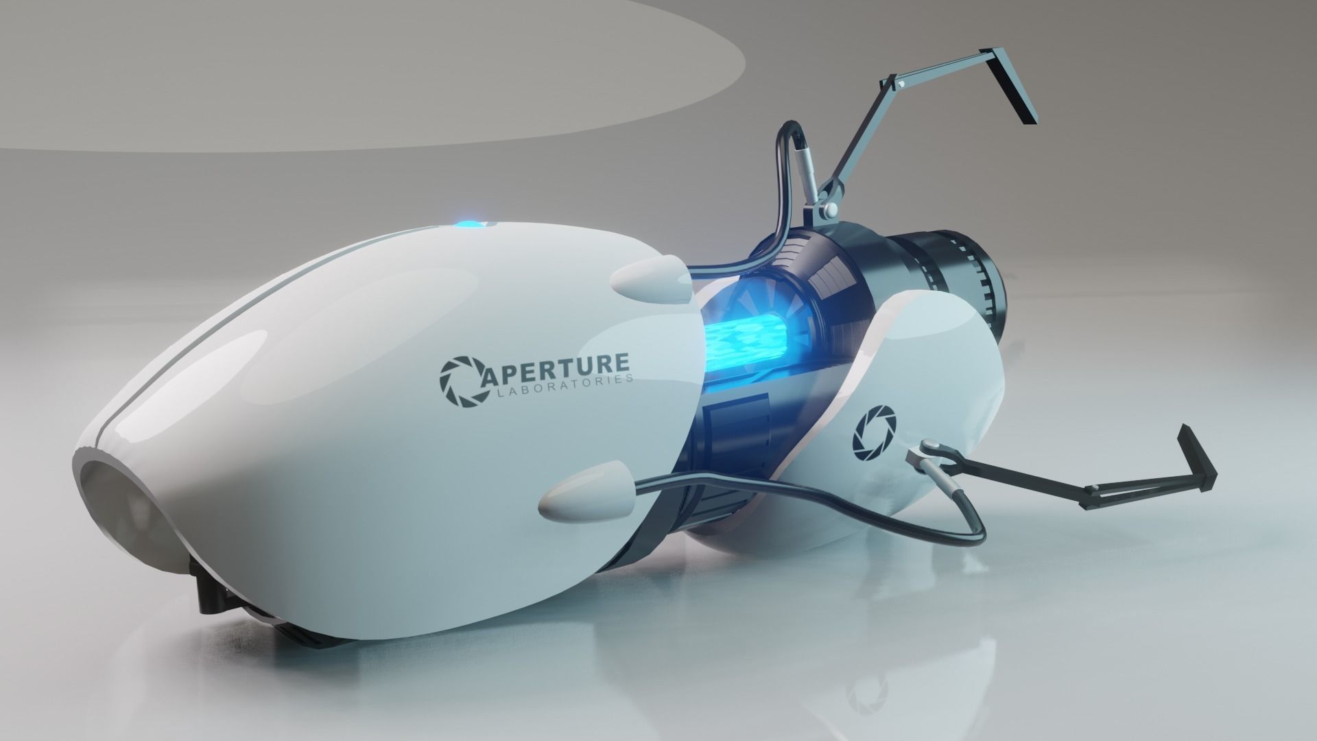 Portal Gun 3D model_5
