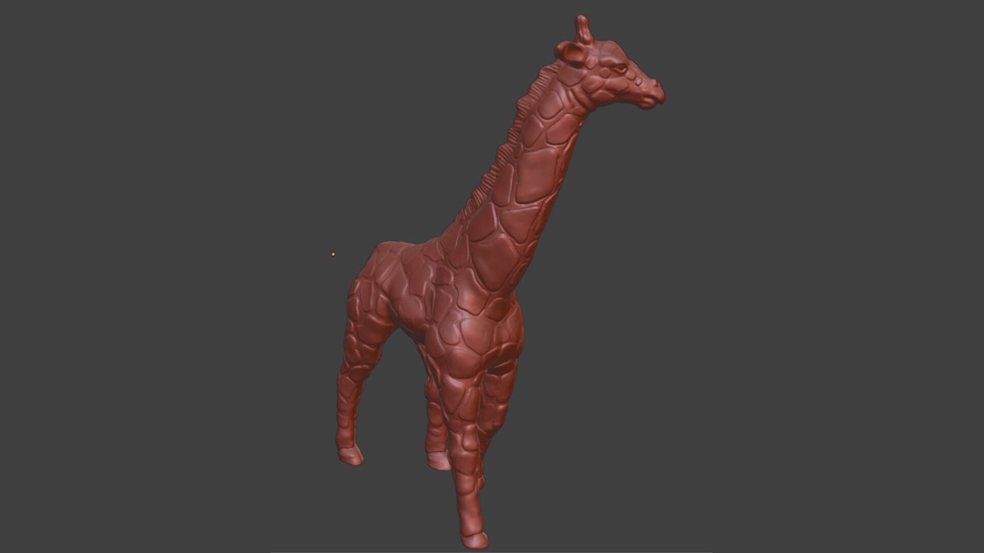 Silver Walk Giraffe Figurine 3D print model_8
