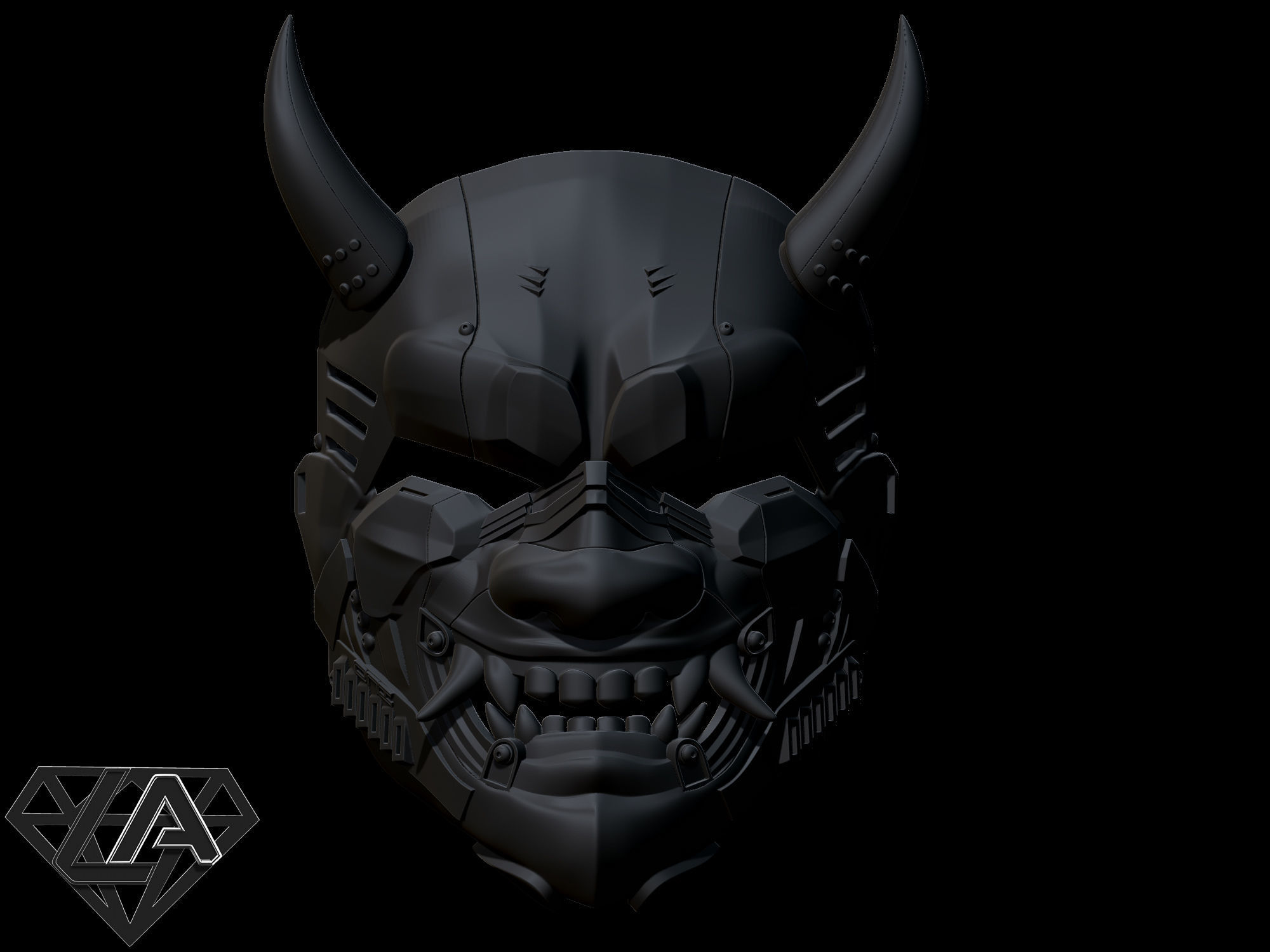 Cyber ONI custom demon 3D print model_1