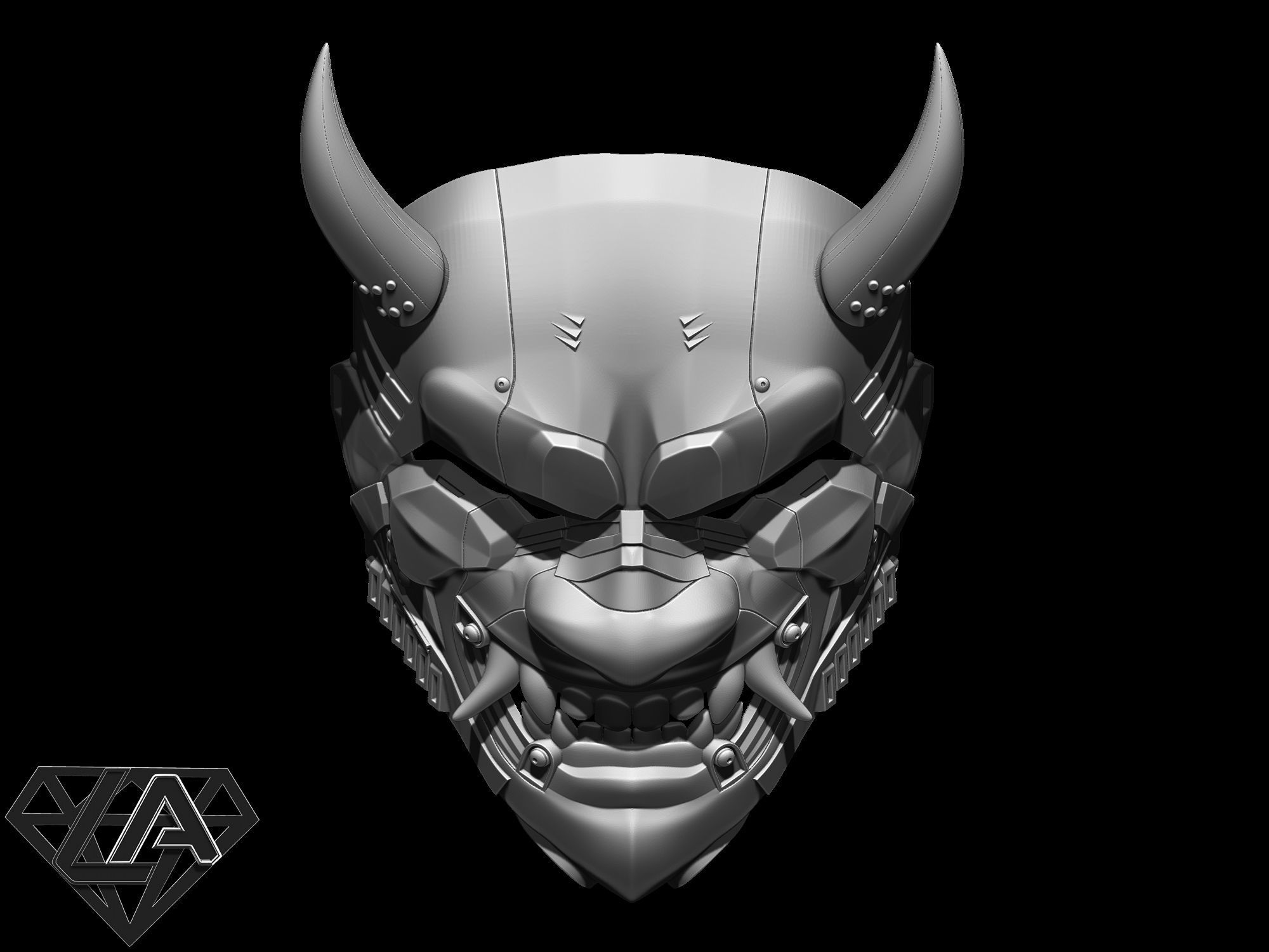 Cyber ONI custom demon 3D print model_2