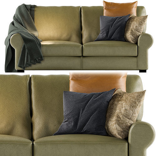 Sofa Blanket 3D model 2