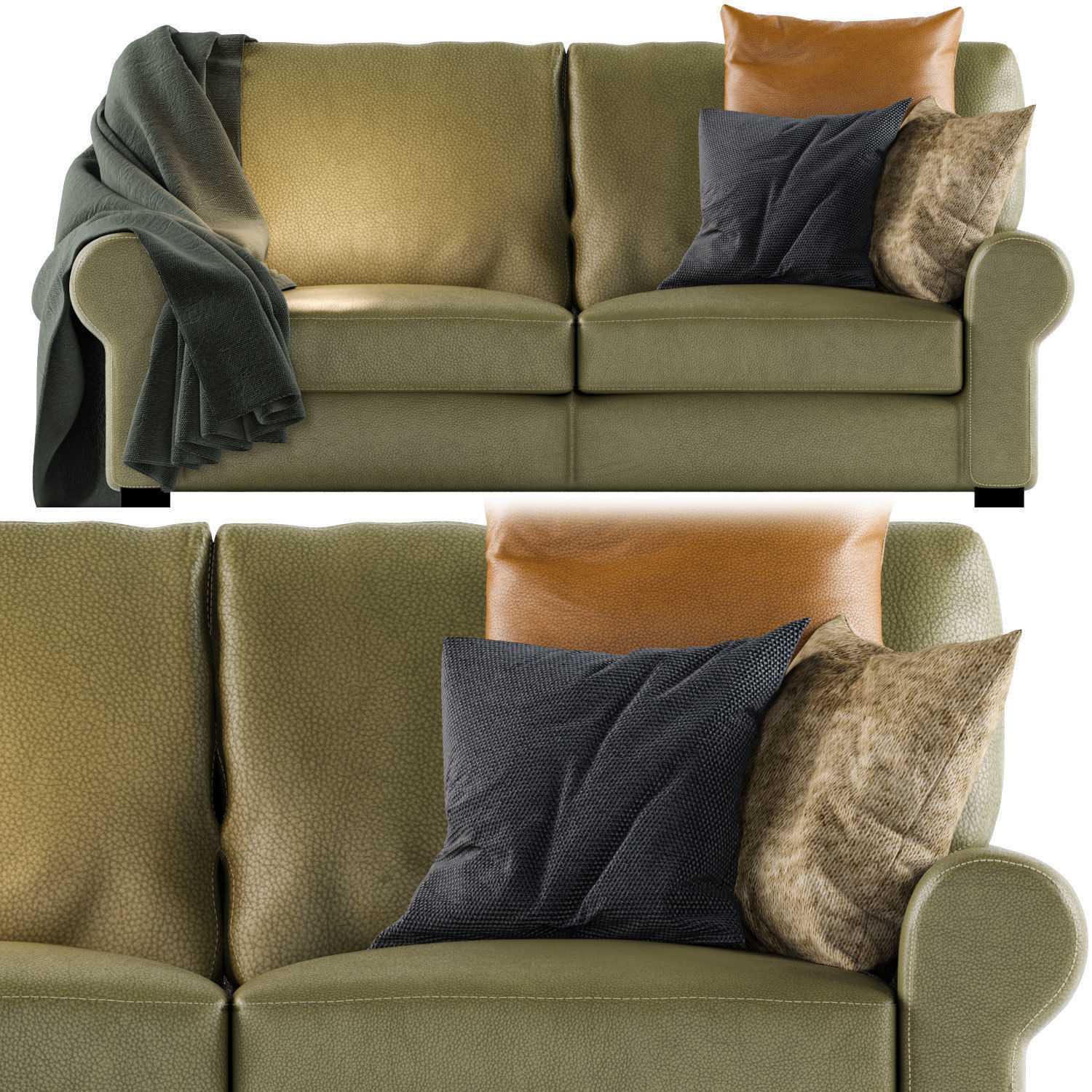 Sofa Blanket 3D model_1