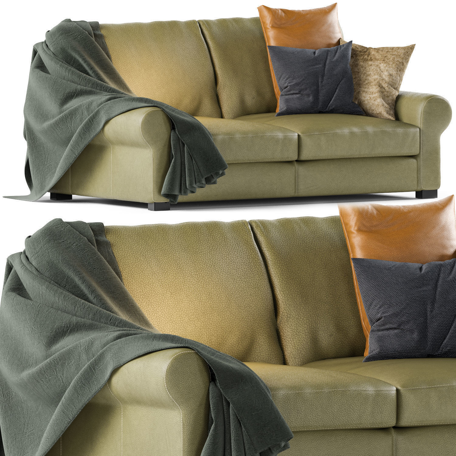 Sofa Blanket 3D model_2