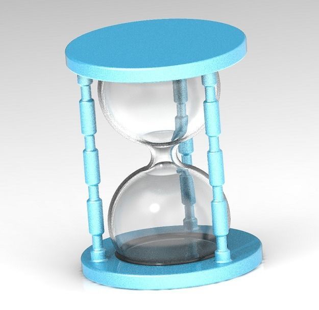 Classic Hourglass 3D print model_1