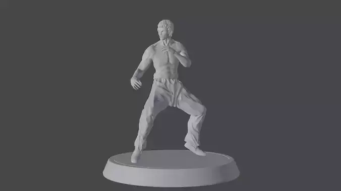 Bruce Lee 3D paint model