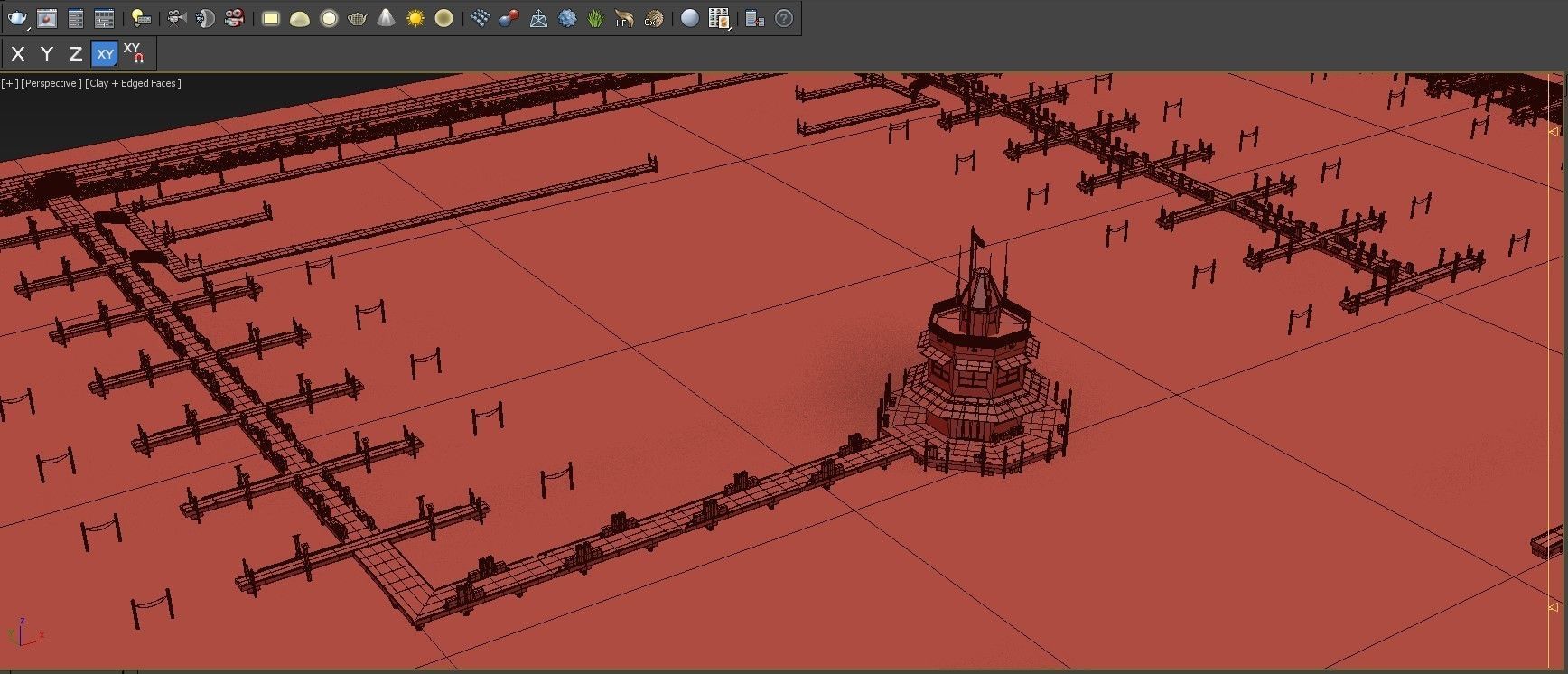 Floating Dock 3D model_10
