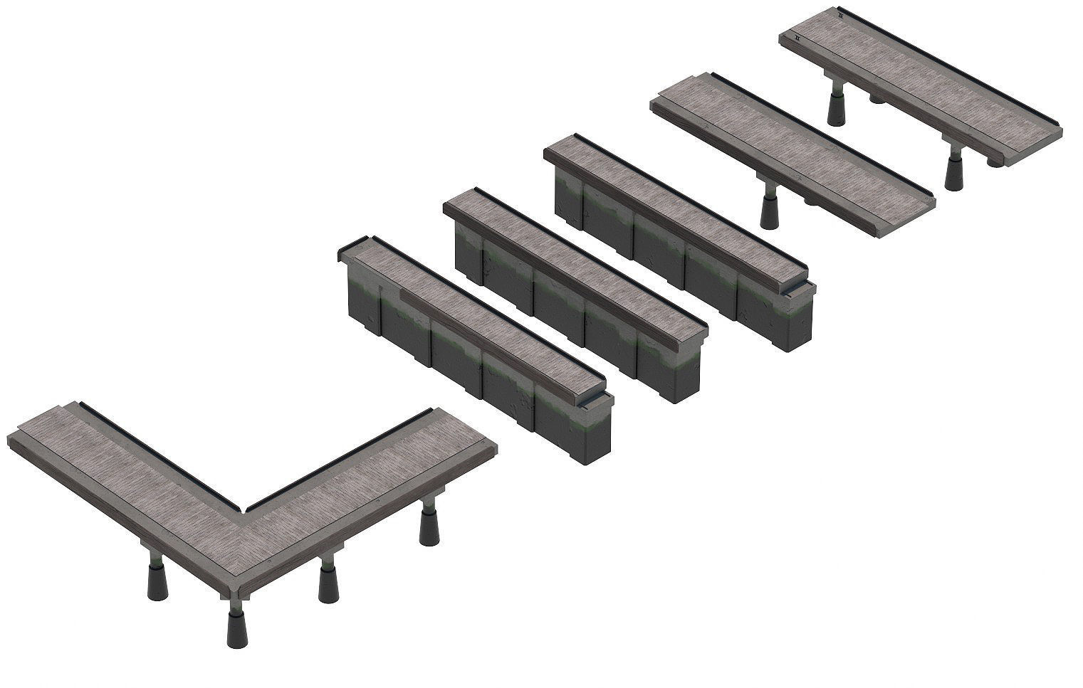 Floating Dock 3D model_16