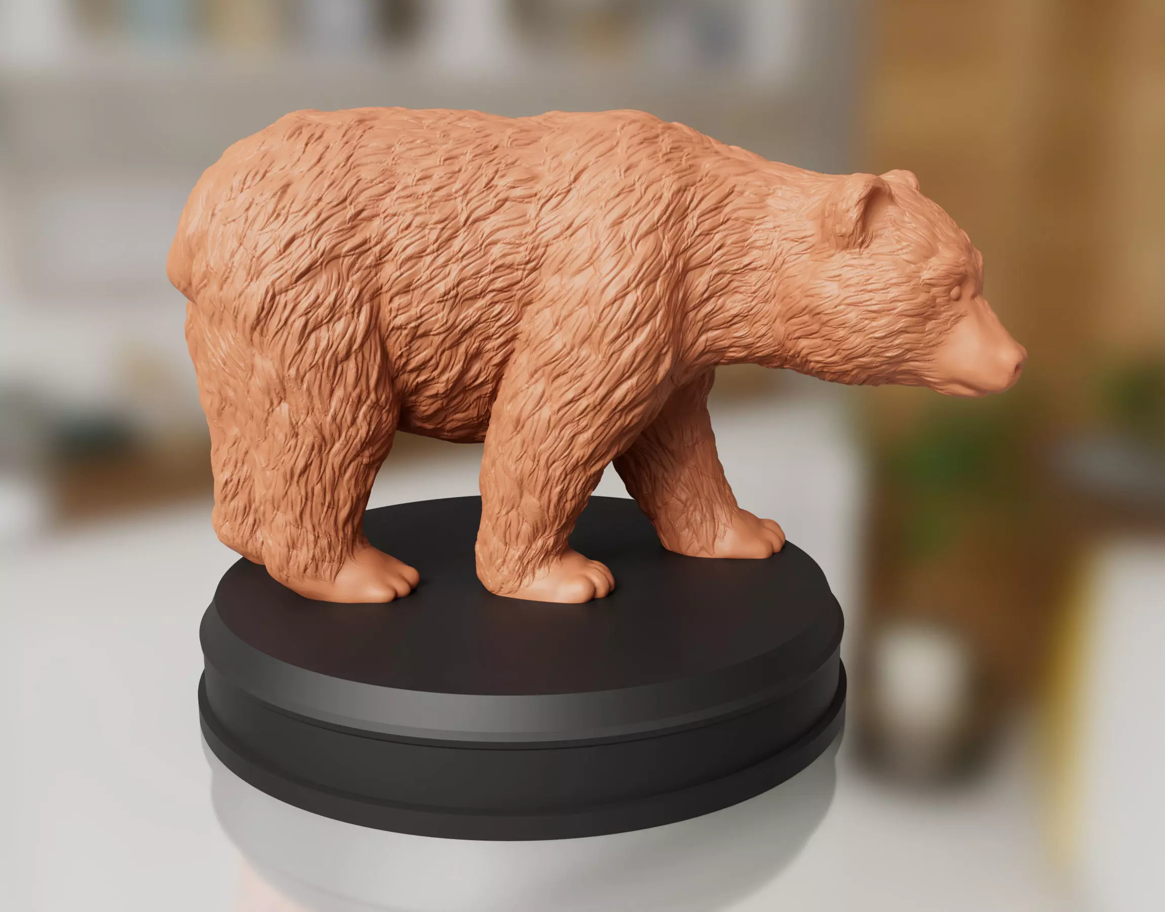 Realistic Bear 3D print model_0